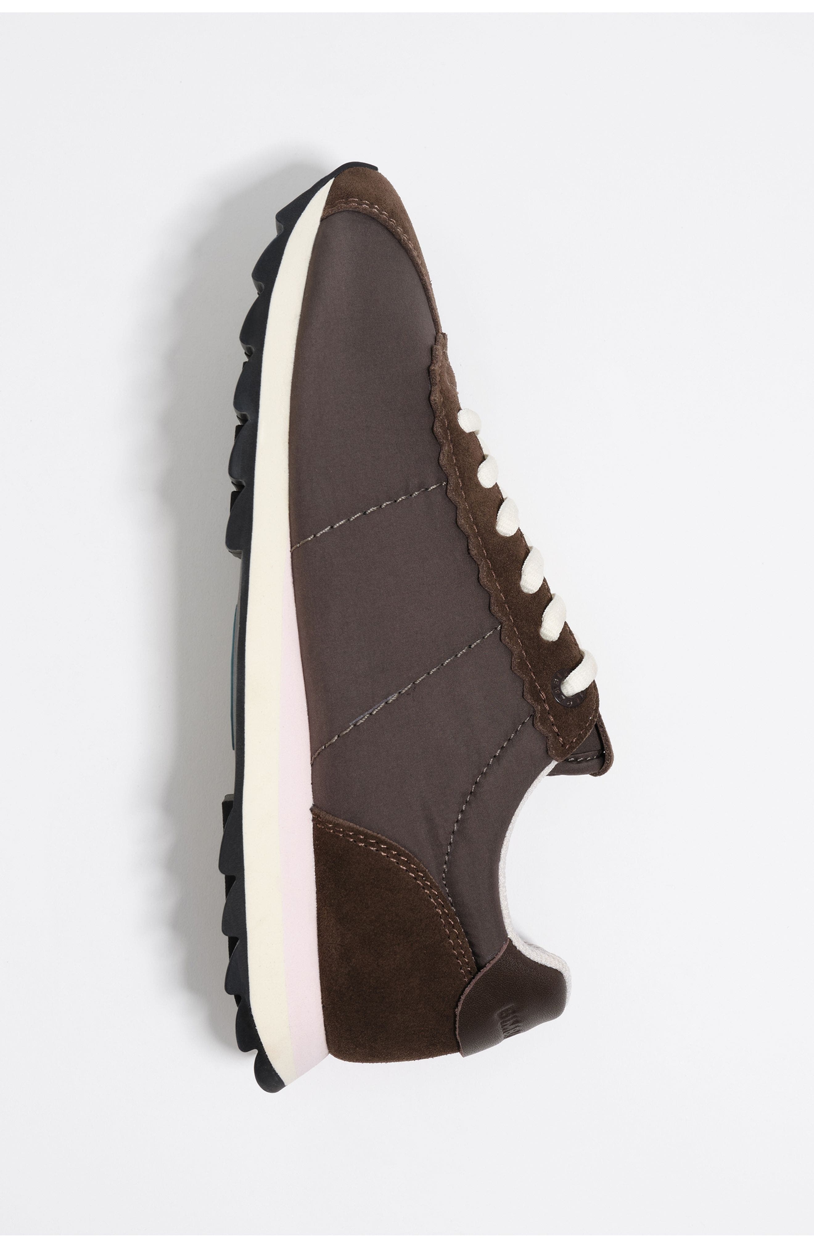 13 18 Retro Sneaker, Alternate, color, DARK BROWN