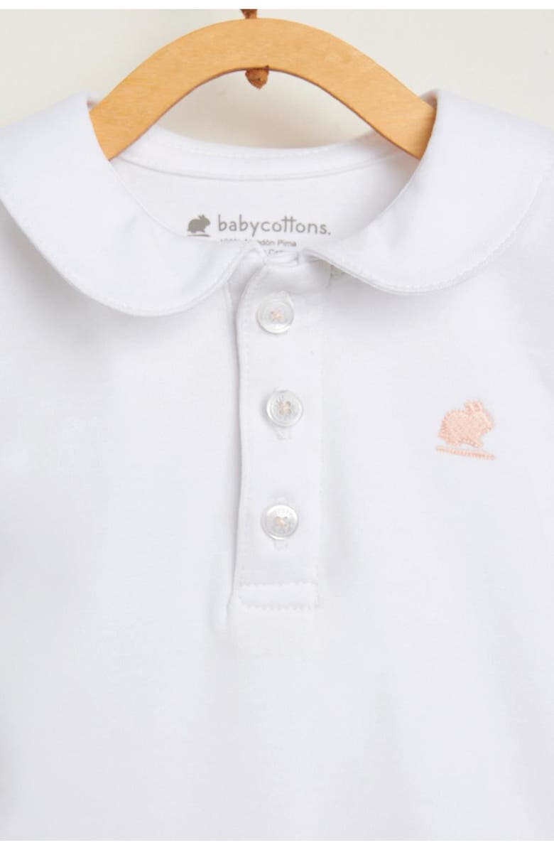 Babycottons Pima Colors Bodysuit for Infant, Alternate, color, White