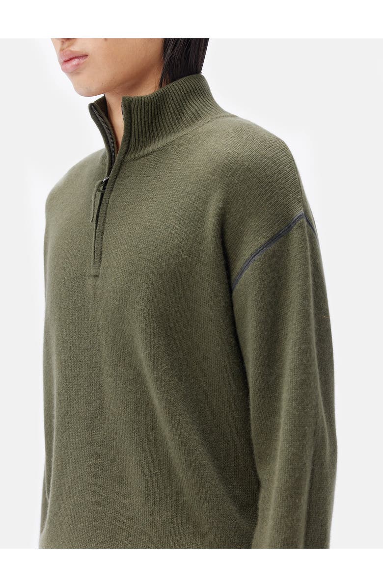 GOBI Mongolian Cashmere Men's Cashmere Quarter Zip Sweater, Alternate, color, 