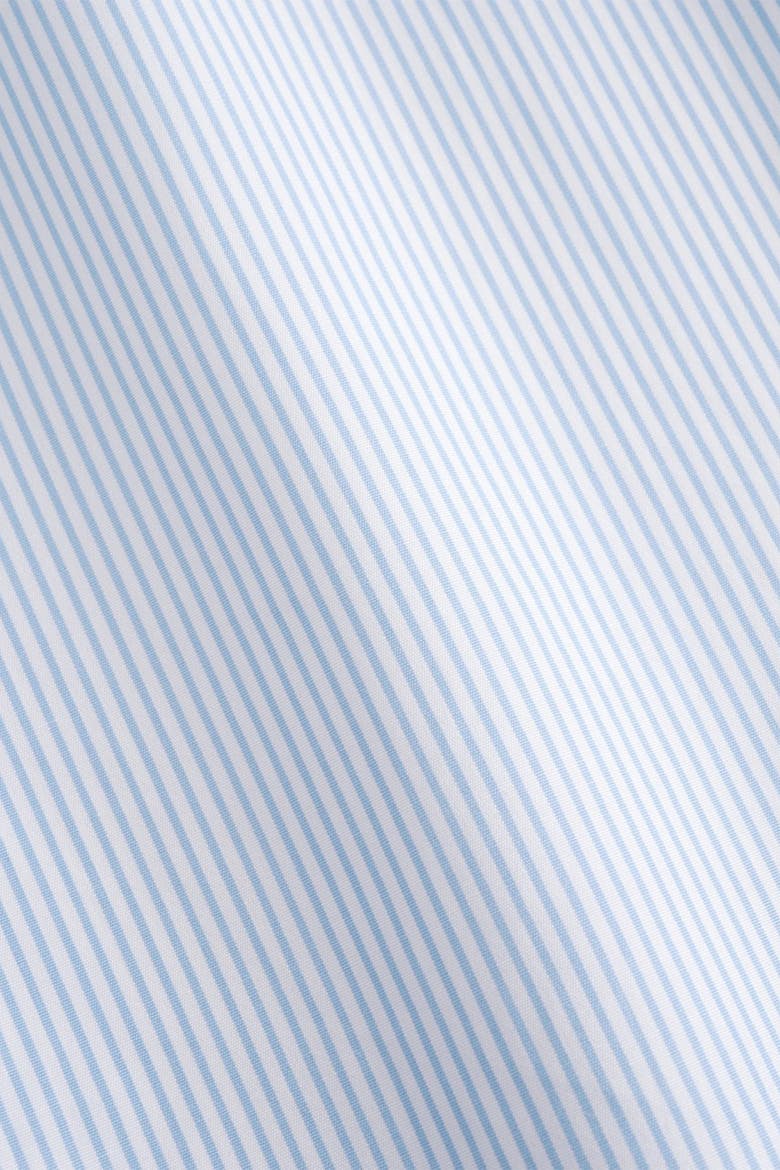 Dorian Wrap Collar Sleeveless Cotton Shirt, Alternate, color, LIGHT BLUE
