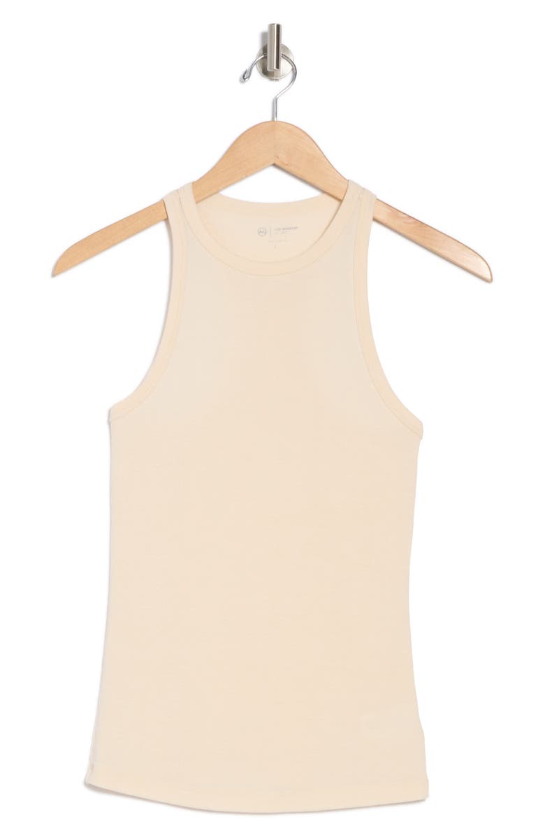 AG Orso Rib Tank, Alternate, color, White Cream