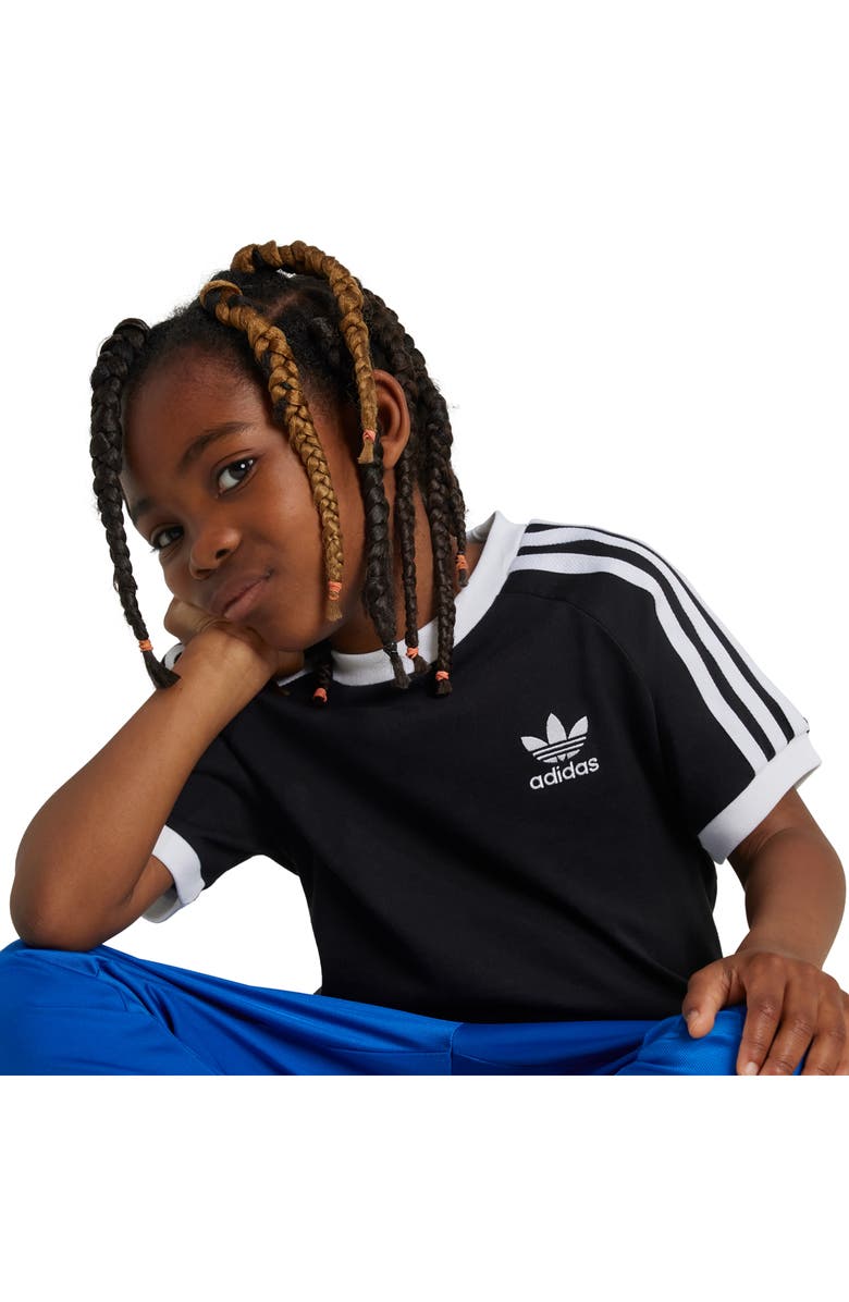 adidas Kids' 3-Stripes Cotton T-Shirt, Alternate, color, 