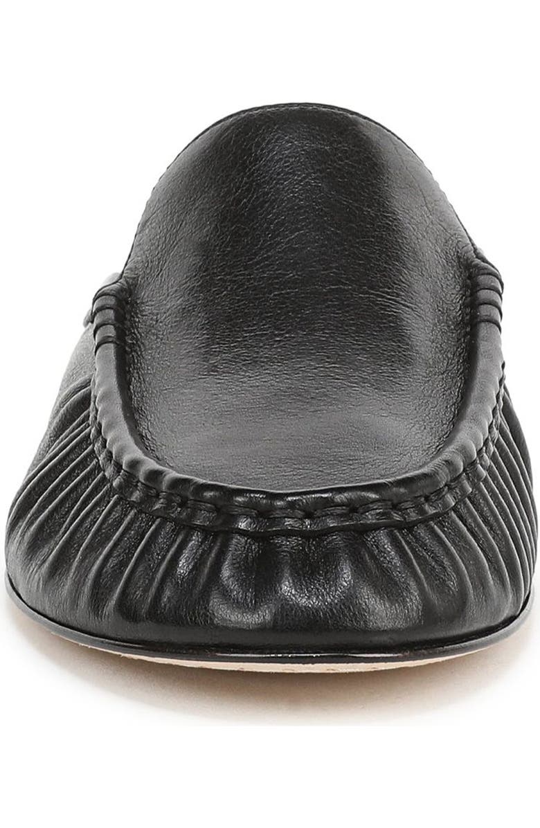 Vince Tevin Ruched Apron Toe Mule, Alternate, color, Black