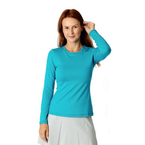 UV Colors Womens Long Sleeve Tennis Shirt