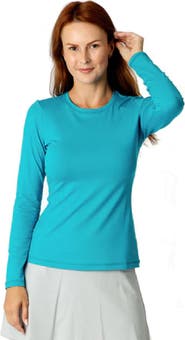Sofibella UV Colors Womens Long Sleeve Tennis Shirt