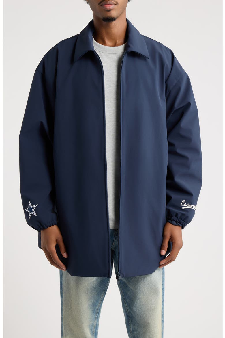 x NFL Cowboys Coach Jacket, Main, color, DARK SAPPHIRE