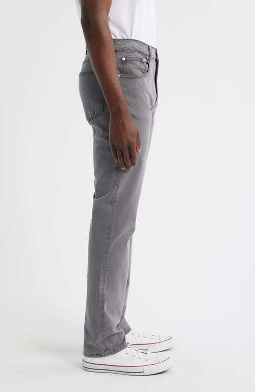Frame Modern Straight Leg Five-pocket Twill Pants In Gray