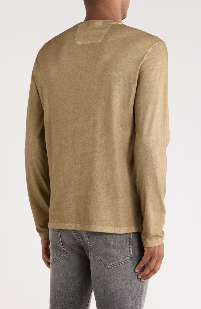 John Varvatos Chester Crewneck Long Sleeve T-Shirt, Alternate, color, Almond