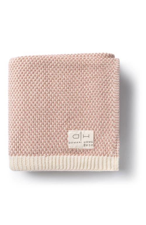 Domani Home Brunello Baby Blanket In Rose Blush