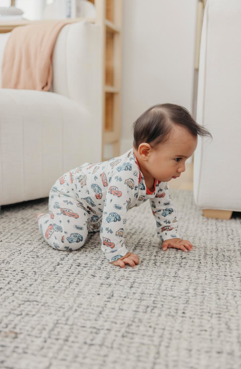 Copper Pearl Disney Pixar Cars Print Long Sleeve Bodysuit, Alternate, color, Pixar Cars