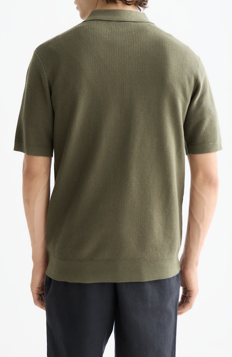 Scotch & Soda Structured Knit Cotton Polo, Alternate, color,