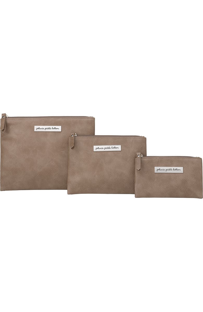 Petunia Pickle Bottom Organizer Trio Pouch Set, Main, color, Mink
