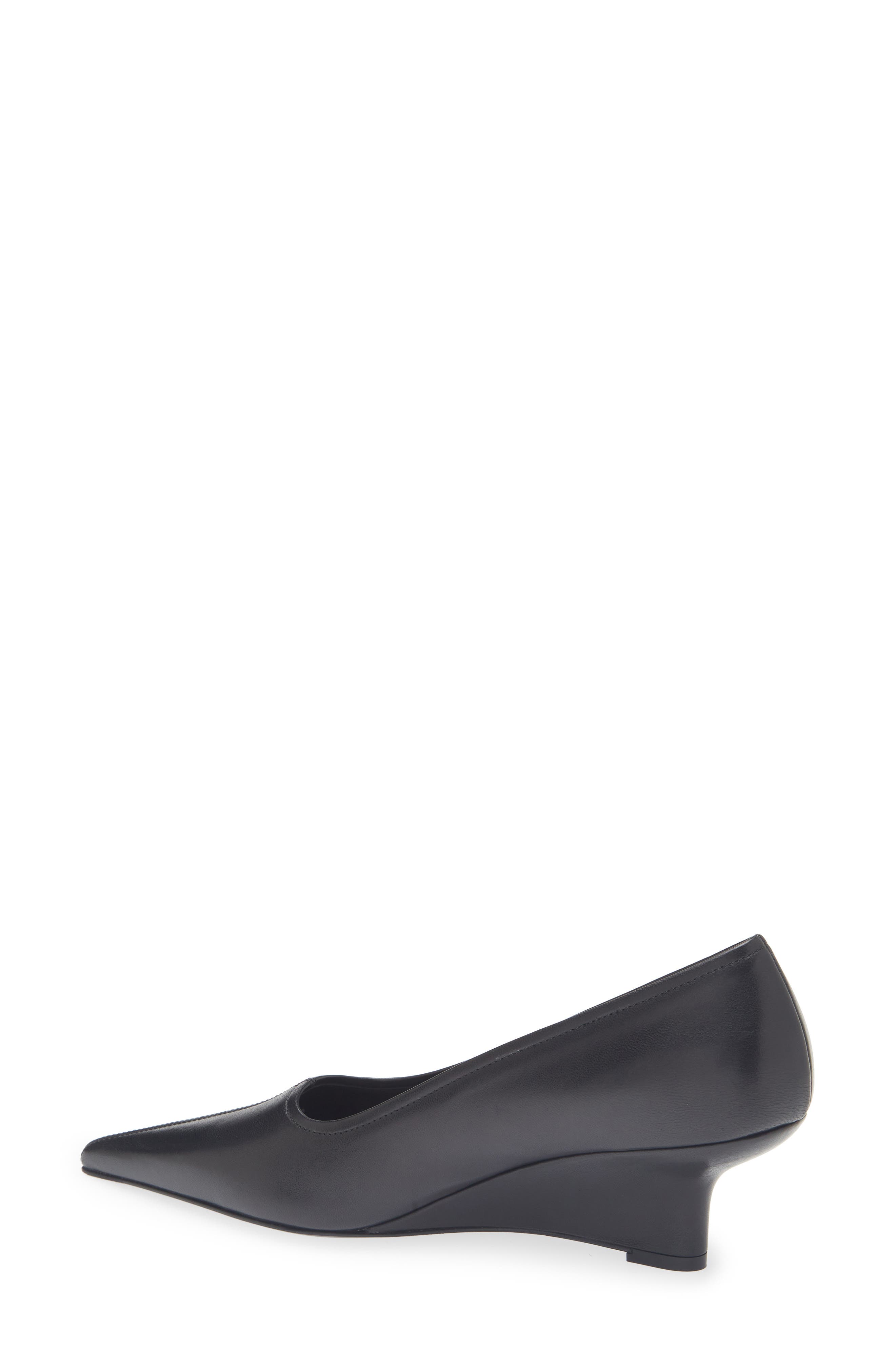 TOTEME Pointed Toe Wedge Pump, Alternate, color, Black