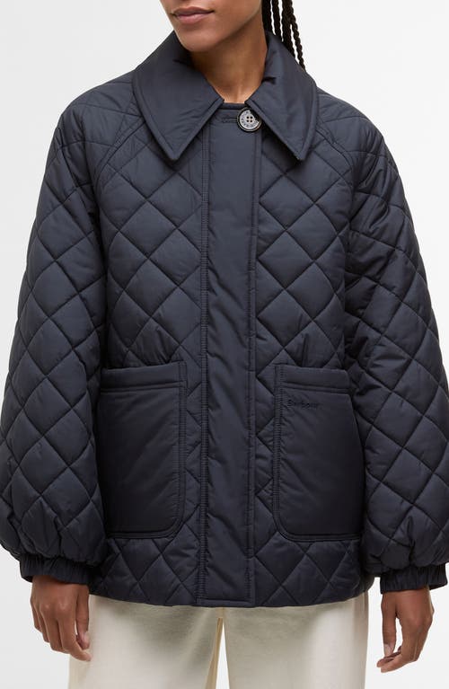 Barbour Laoise Diamond Quilted Jacket In Blue