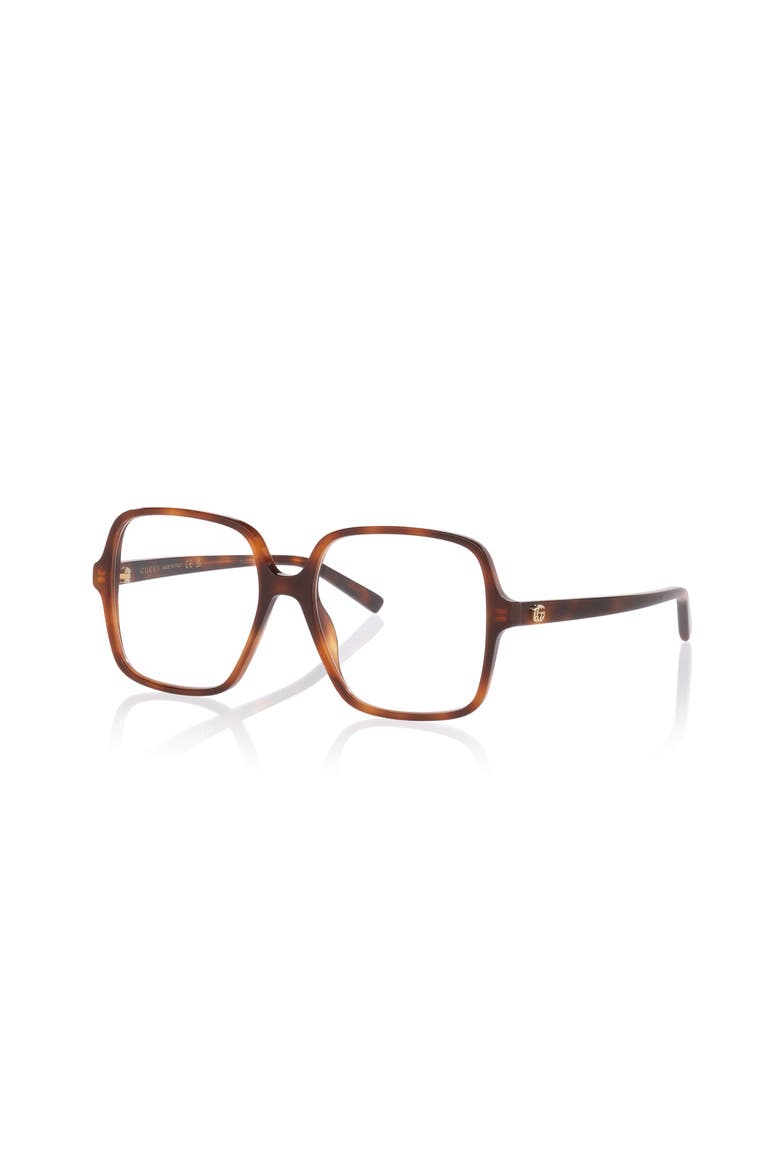 53mm Rectangle optical glasses, Main, color, Tortoise