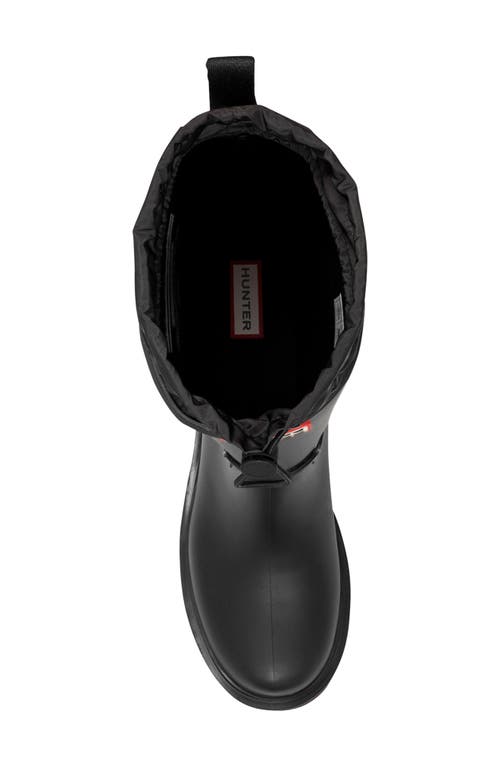 Hunter Downpour Womens Tall Boot In Black