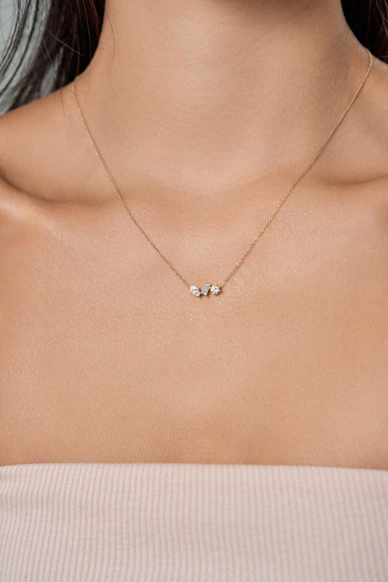 Selara 14K Gold Lab Grown Diamond Necklace - 0.5 Ct, Alternate, color, 14K Yellow Gold