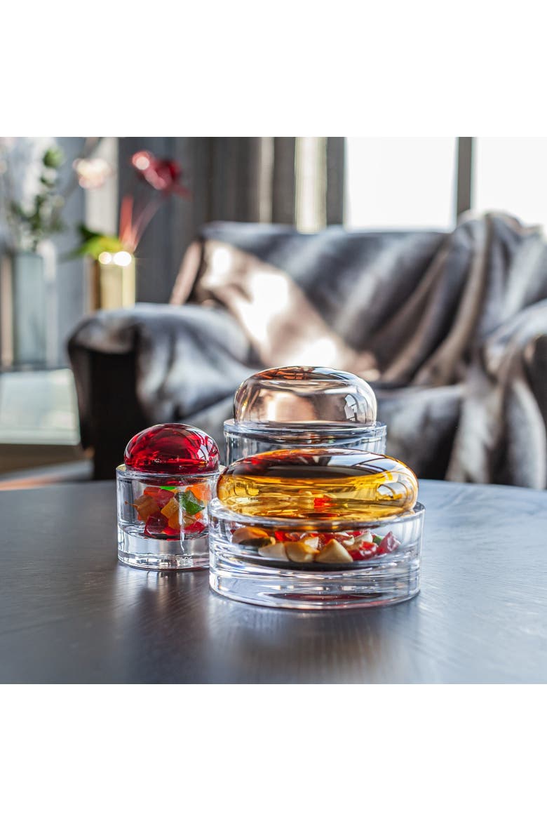 Ecrin Storage Box, Medium, Alternate, color, Amber Lid