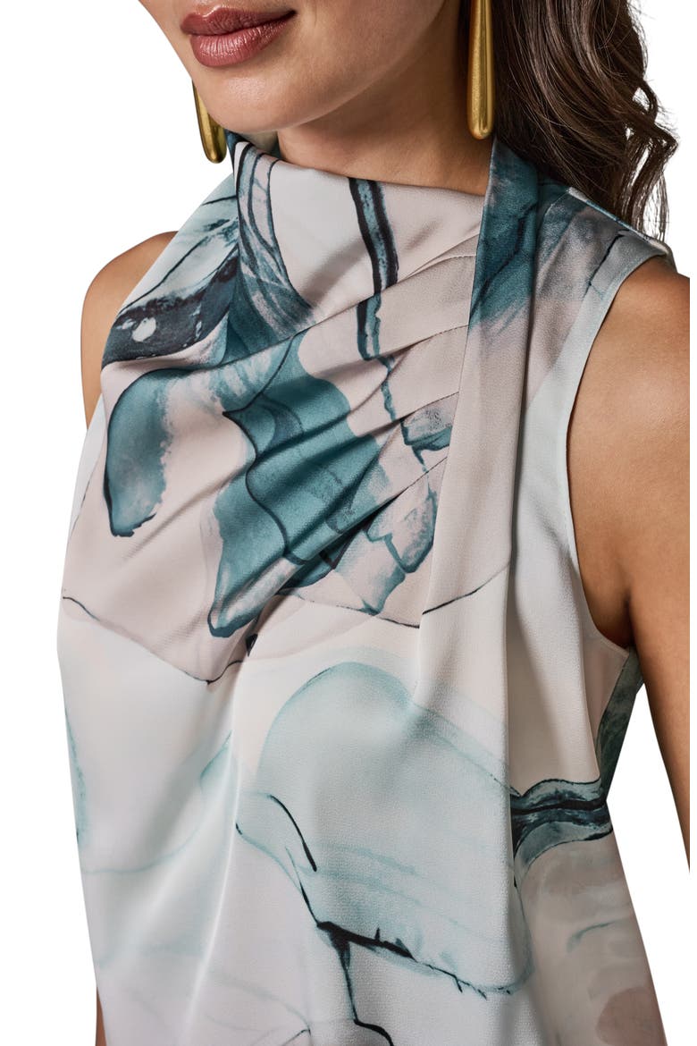 Abstract Print Drape Shoulder Tank, Alternate, color, SKYLIGHT MULTI