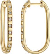 Bony Levy Kiera 18k Gold Diamond Hoop Earrings