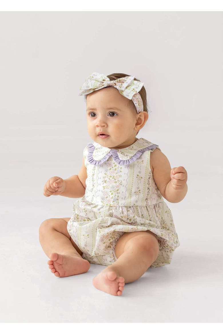 Graceful Garden Sleeveless Romper, Alternate, color, Purple