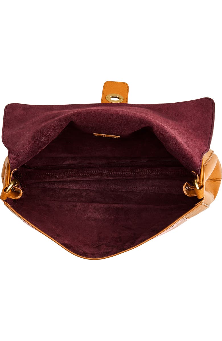 Burberry Medium Rider Colorblock Leather Top Handle Bag, Alternate, color, Vineyard/ Pink/ Brown