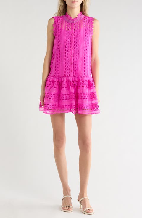 Cara Butterfly Lace Shift Dress