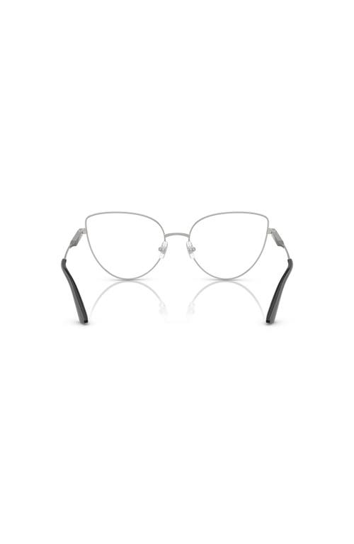 Jimmy Choo 56mm Cat Eye Optical Glasses In Metallic
