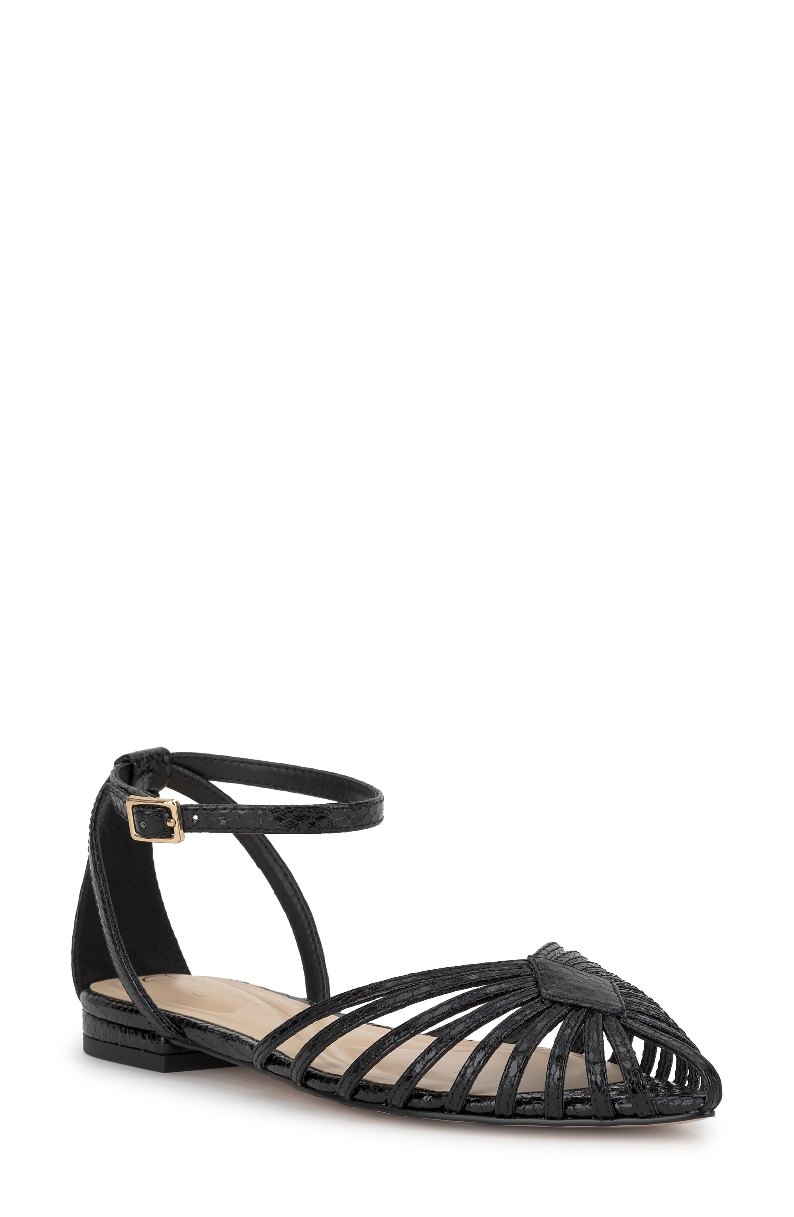 Jessica Simpson Eulean Ankle Strap Sandal, Main, color, Black
