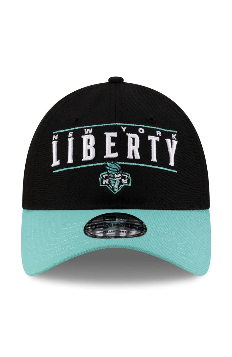 New Era Unisex New Era Black/Green New York Liberty 2025 WNBA Draft 9TWENTY Adjustable Hat, Alternate, color,