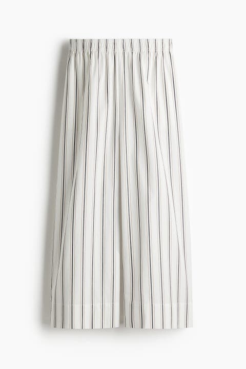 Ankle-length Cotton Trousers