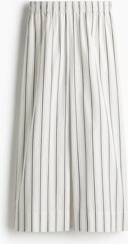 H&M Ankle-length Cotton Trousers