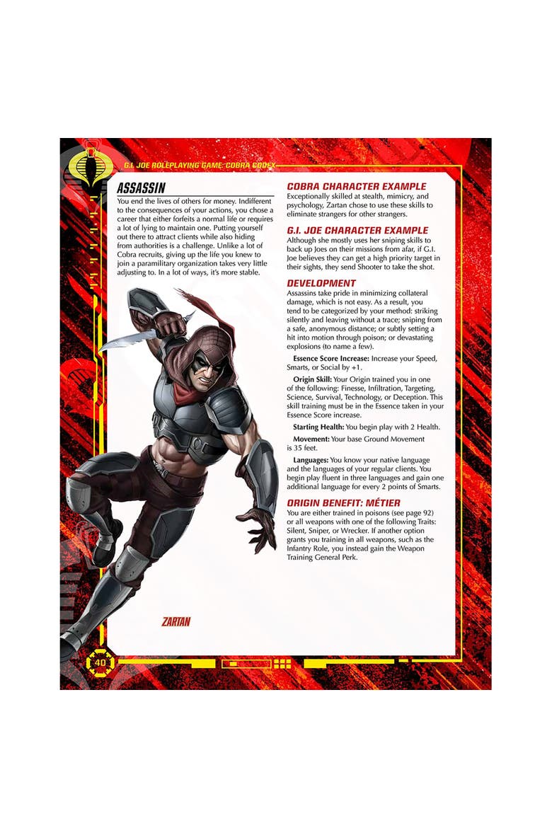 G.I. Joe Roleplaying Game Cobra Codex Sourcebook, Alternate, color, Multicolored