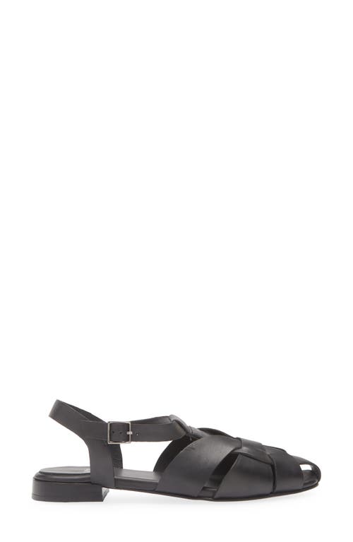 Jeffrey Campbell Reverie Fisherman Sandal In Black