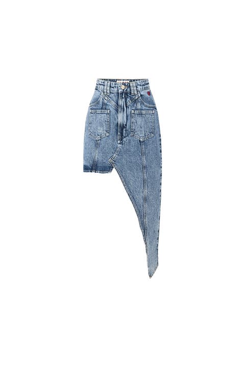 Free Heaven Cut Out Denim Skirt