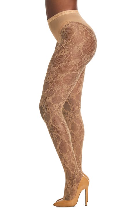 Savage X Lace Floral Sheer Tights (Regular & Plus)