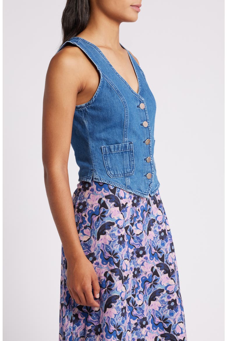 Daisy Denim Vest, Alternate, color, MEDIUM WASH