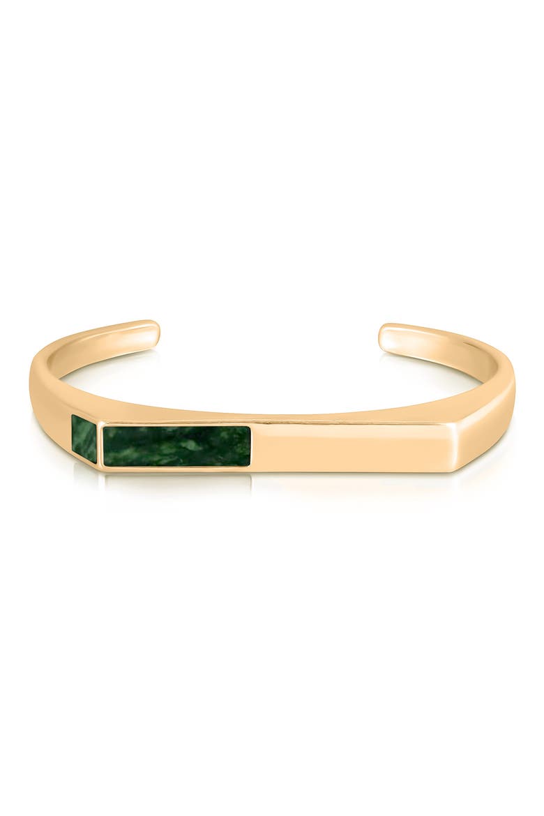 Medieval Romance Cuff Bracelet, Main, color, GREEN JASPER