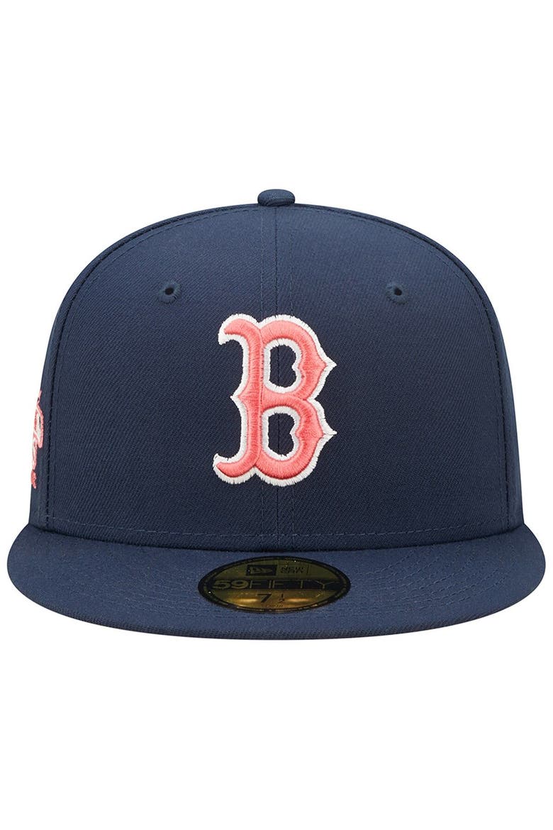 Men's New Era Navy Boston Red Sox 2013 World Series Lava Undervisor 59FIFTY Fitted Hat, Alternate, color, Navy