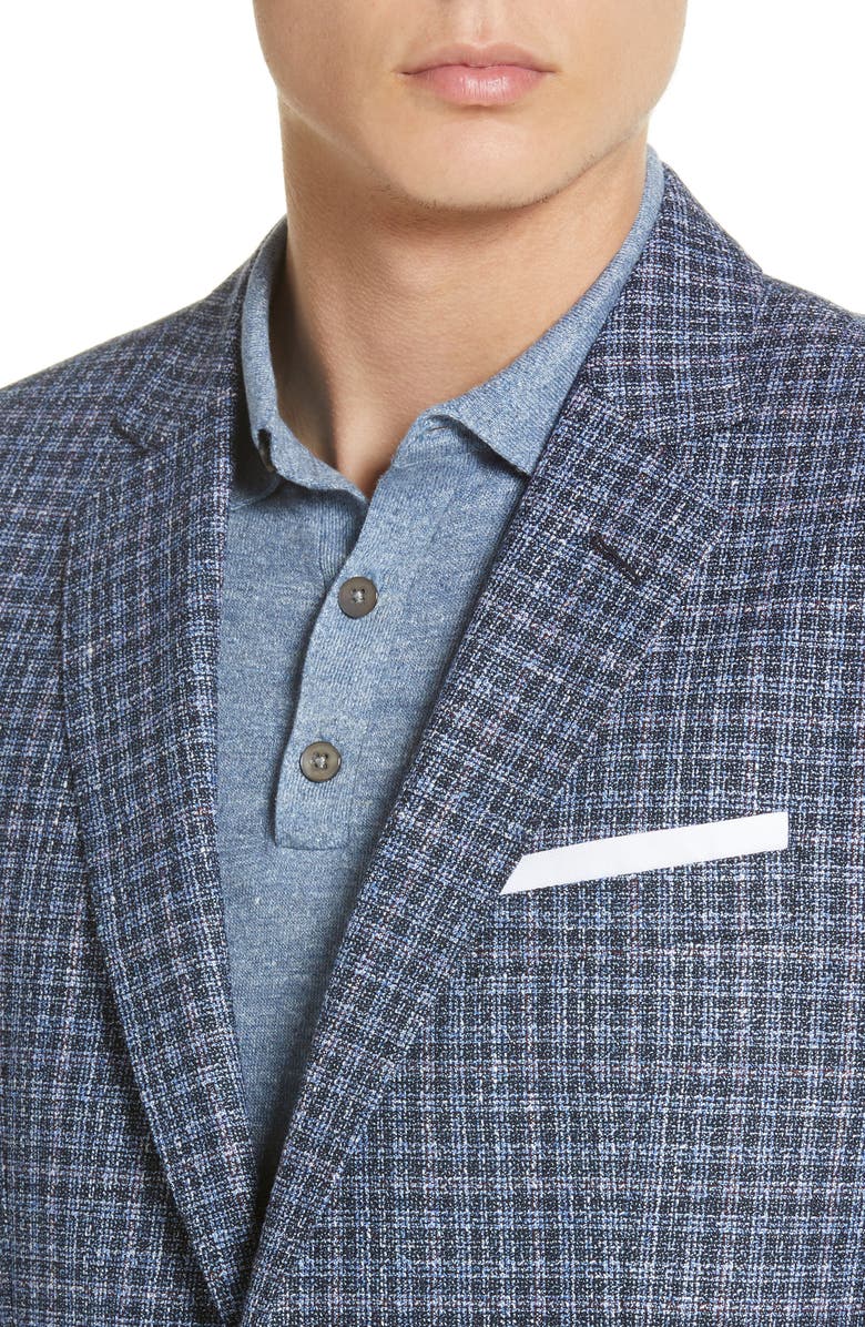 BOSS Hugo Boss Hutson Plaid Wool Blend Sport Coat, Alternate, color, 