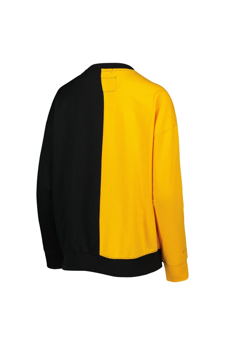 Mitchell & Ness Women's Mitchell & Ness Black/Gold Pittsburgh Steelers Big Face Pullover Sweatshirt, Alternate, color, Gold