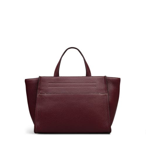Radley Oak Street Medium Ziptop Satchel Bag In Burgundy