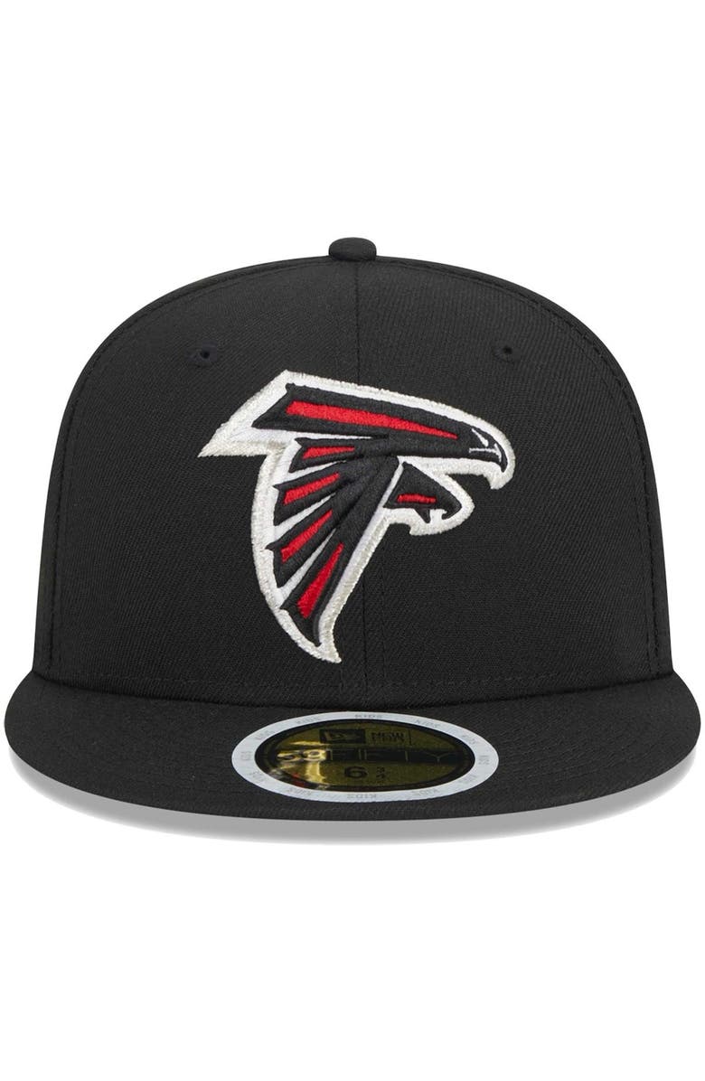 New Era Youth New Era Black Atlanta Falcons Main 59FIFTY Fitted Hat, Alternate, color, Black