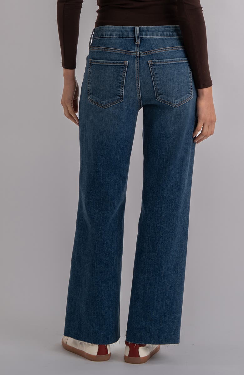 KUT from the Kloth Meg Raw Hem High Waist Wide Leg Jeans, Alternate, color, Rad