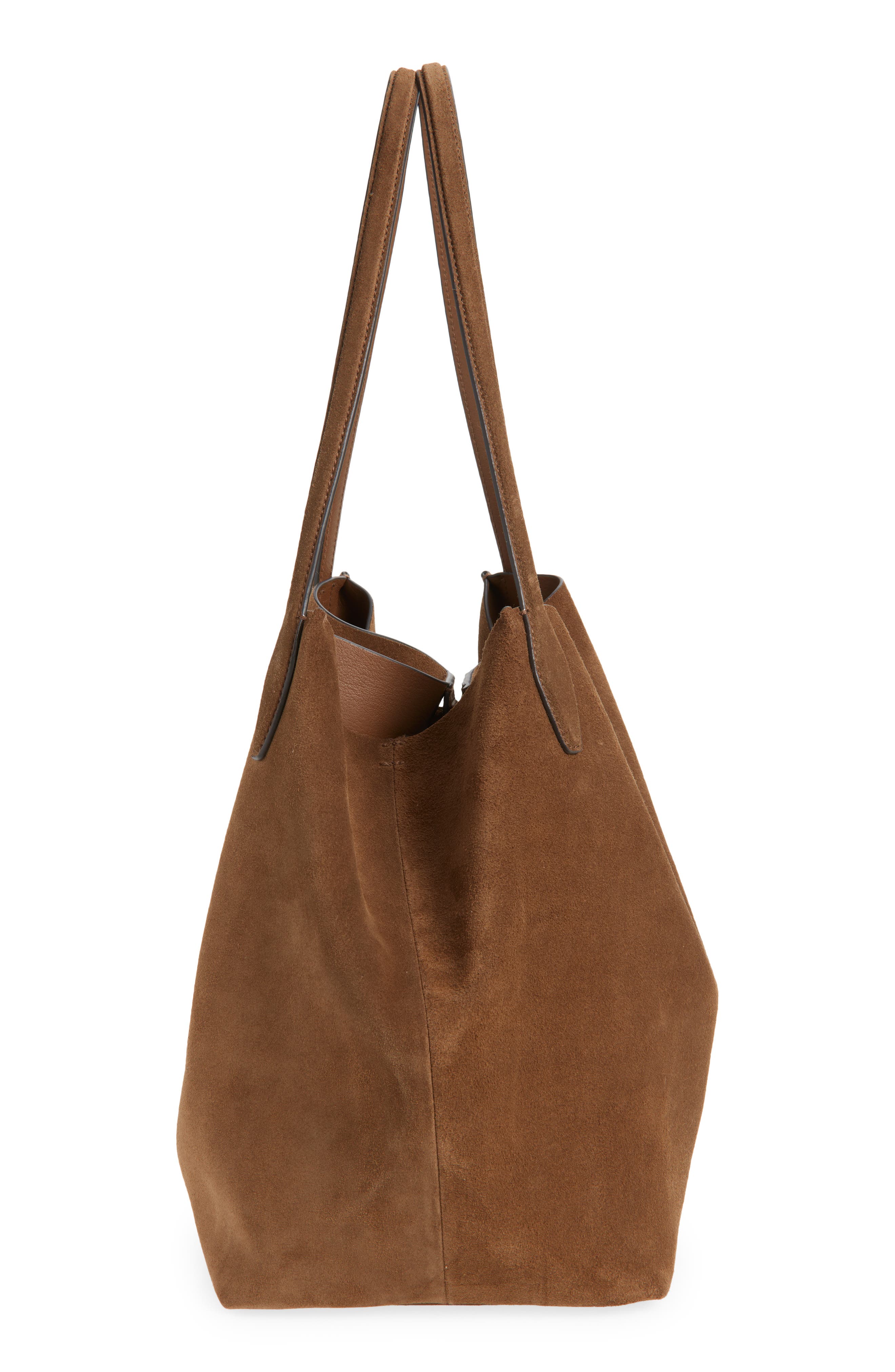 Madewell The Shopper Tote in Soft Grain Suede, Alternate, color, 