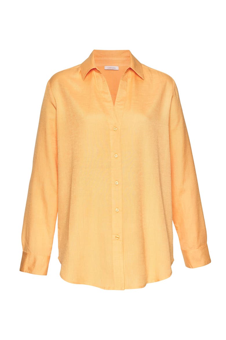Button Down Blouse, Alternate, color, Apricot