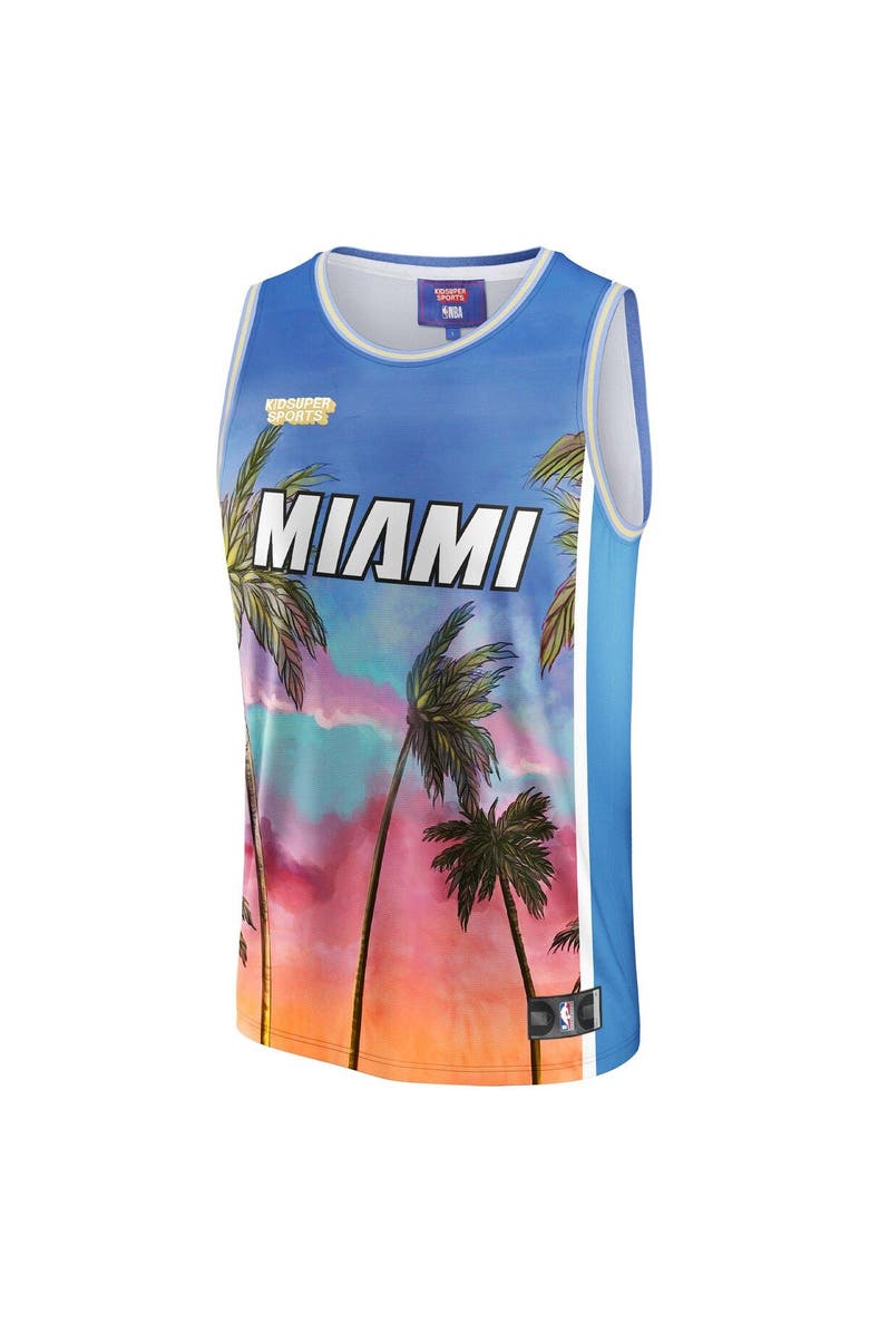 NBA X KIDSUPER Unisex NBA & KidSuper Studios by Fanatics Blue Miami Heat Hometown Jersey, Alternate, color, Blue