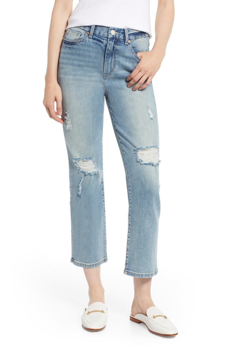 Habitual Haven Super High Rise Straight Leg Jeans, Main, color,
