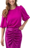 Trina Turk Magnolia Puff Sleeve Top