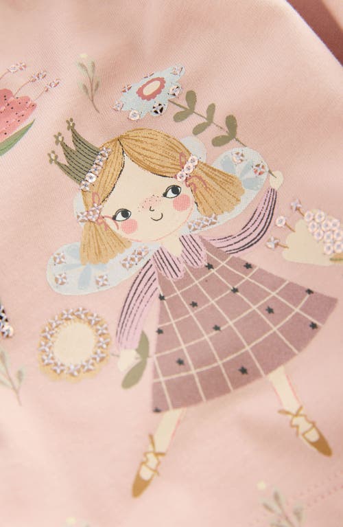 Next Kids' Garden Graphic Cotton Jersey Dress In Brown